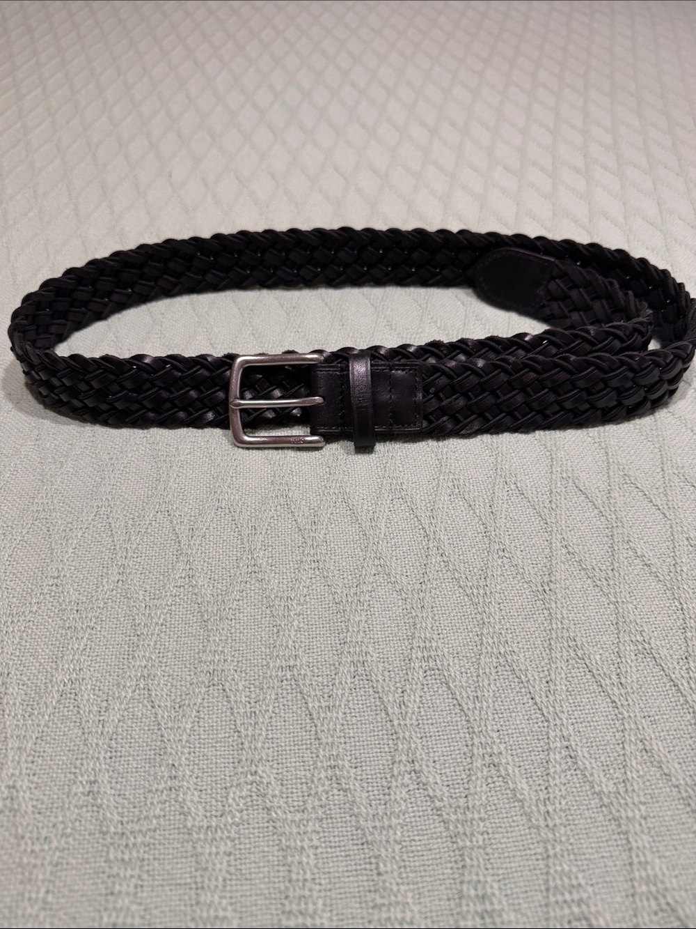 Polo by Ralph Lauren Black Braided Leather Belt